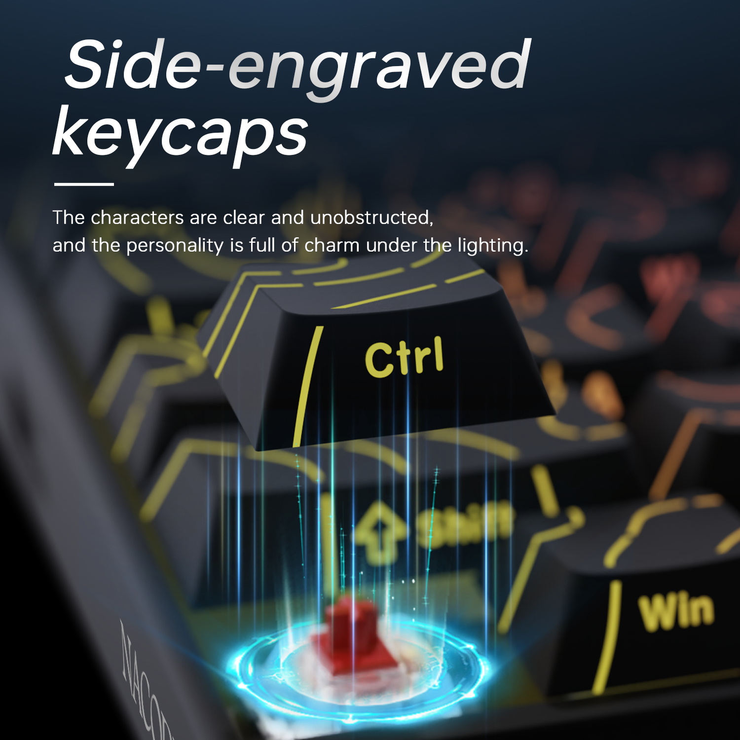 New Ajazz Nacodex Nk68 Mechani - Keyboard Gaming Transparent incelemesi ve fiyatı