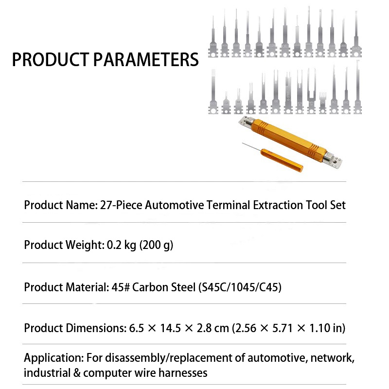 27-Pc Metal Terminal Pin Extra - Aviator Connector Kit incelemesi ve fiyatı