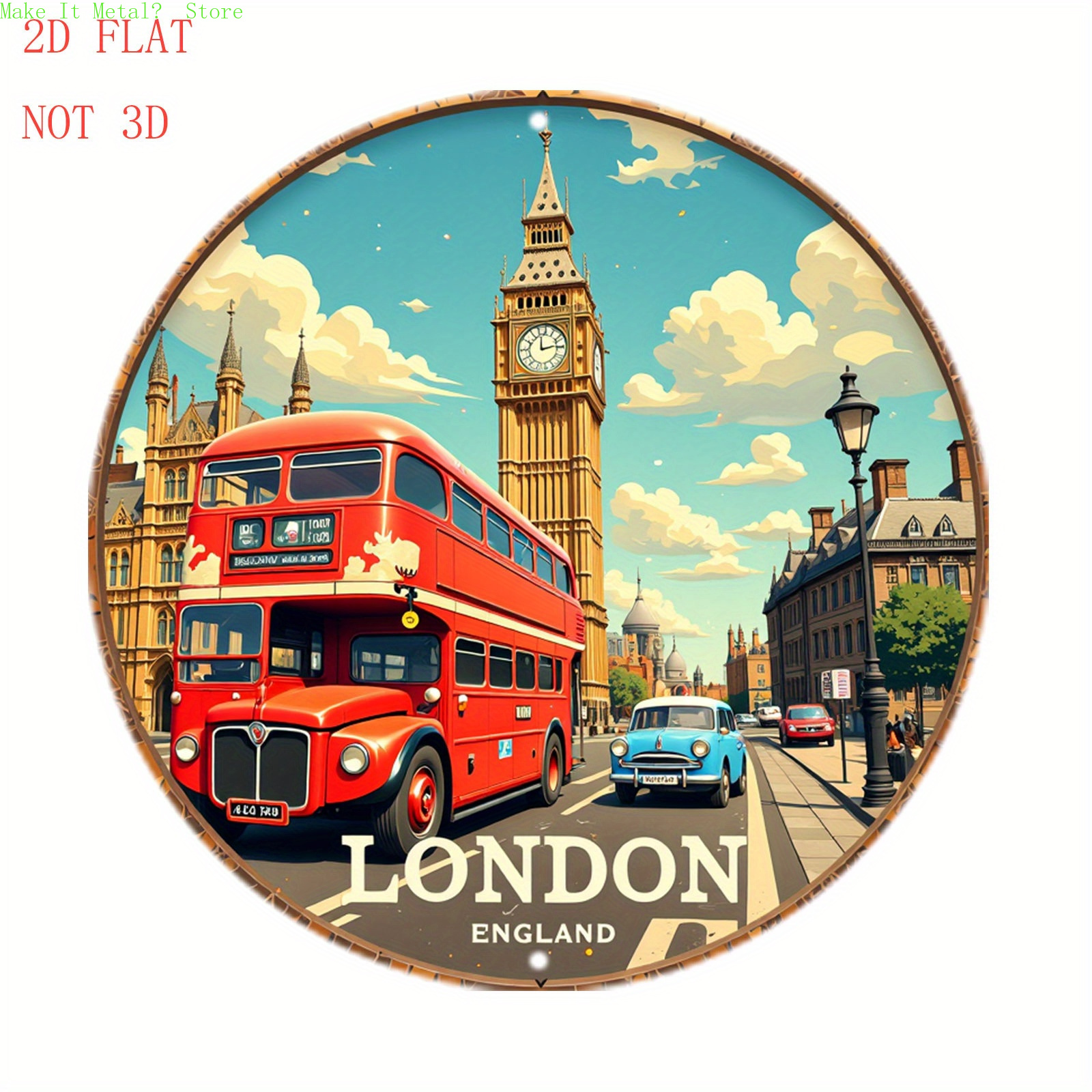 London England Red Double Deck - Brass Weight Plate incelemesi ve fiyatı