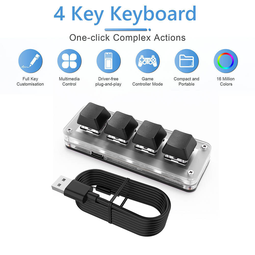 3 Key 1 Knob/4 Key Programming - Gaming Keyboard 1 Hand incelemesi ve fiyatı
