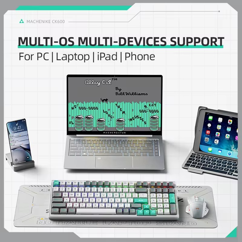 CK600 Tri-Mode Mechanical Keyb - Gaming Keyboard Hot Swappable incelemesi ve fiyatı