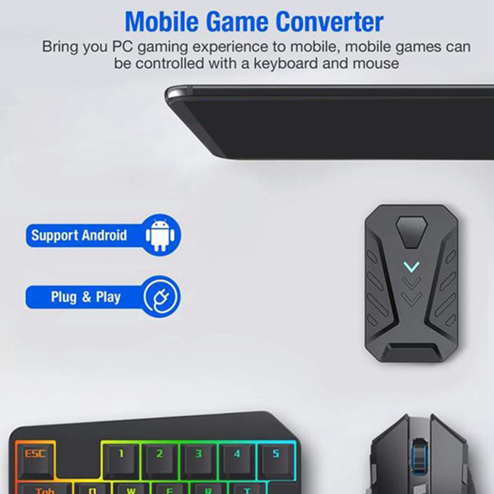 -A94Z Portable Mobile Gaming K - Gaming Keyboard And Mouse Converter For Mobile incelemesi ve fiyatı