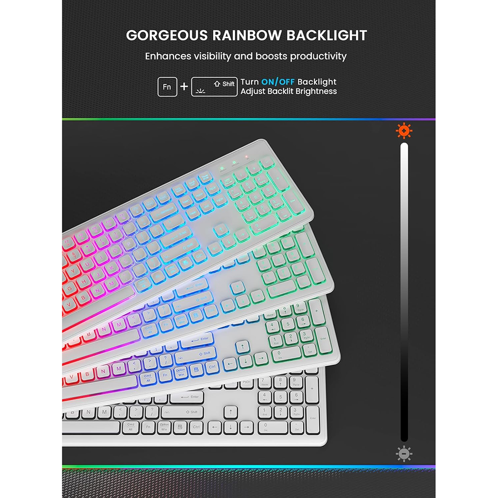 Backlit Wireless Keyboard and  - Gaming Keyboard Bundle incelemesi ve fiyatı